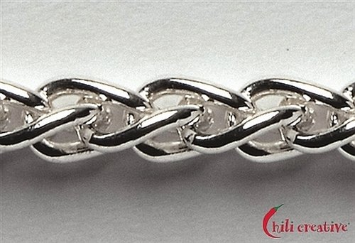 Zopfkette - Silber - 1,5 mm / 45 cm