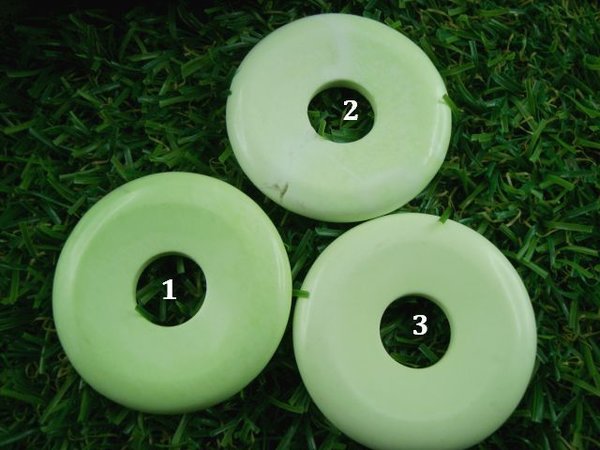 Zitronenmagnesit (Zitronen-Chrysopras) - Donut 40 mm