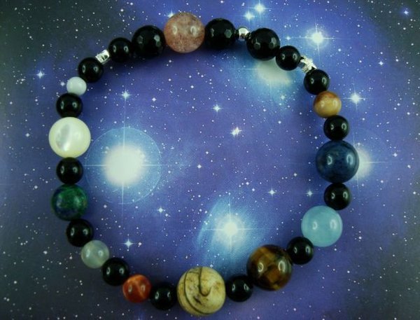 Planeten-Mineralien-Armband "Universum"