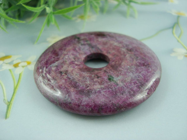Rubin (Zoisit) - Unikat - Donut 48 mm