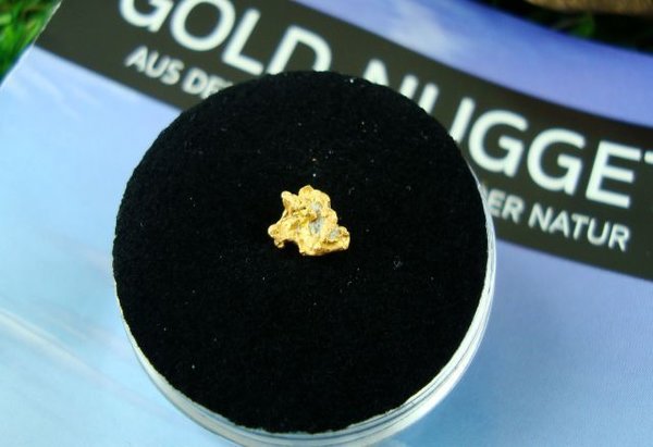 Gold-Nugget ~ 0,3 gr. - Golden Triangle