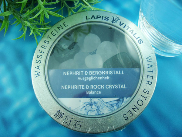 Wassersteine "Bergkristall & Nephrit" - Geschenkdose