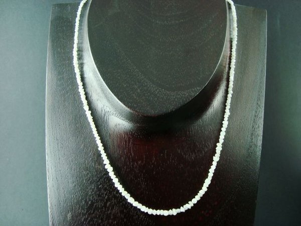 Diamant-Halskette: silber
