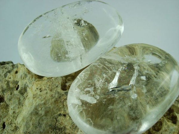 Bergkristall "Freeform" - Anschliff (Seifenform)